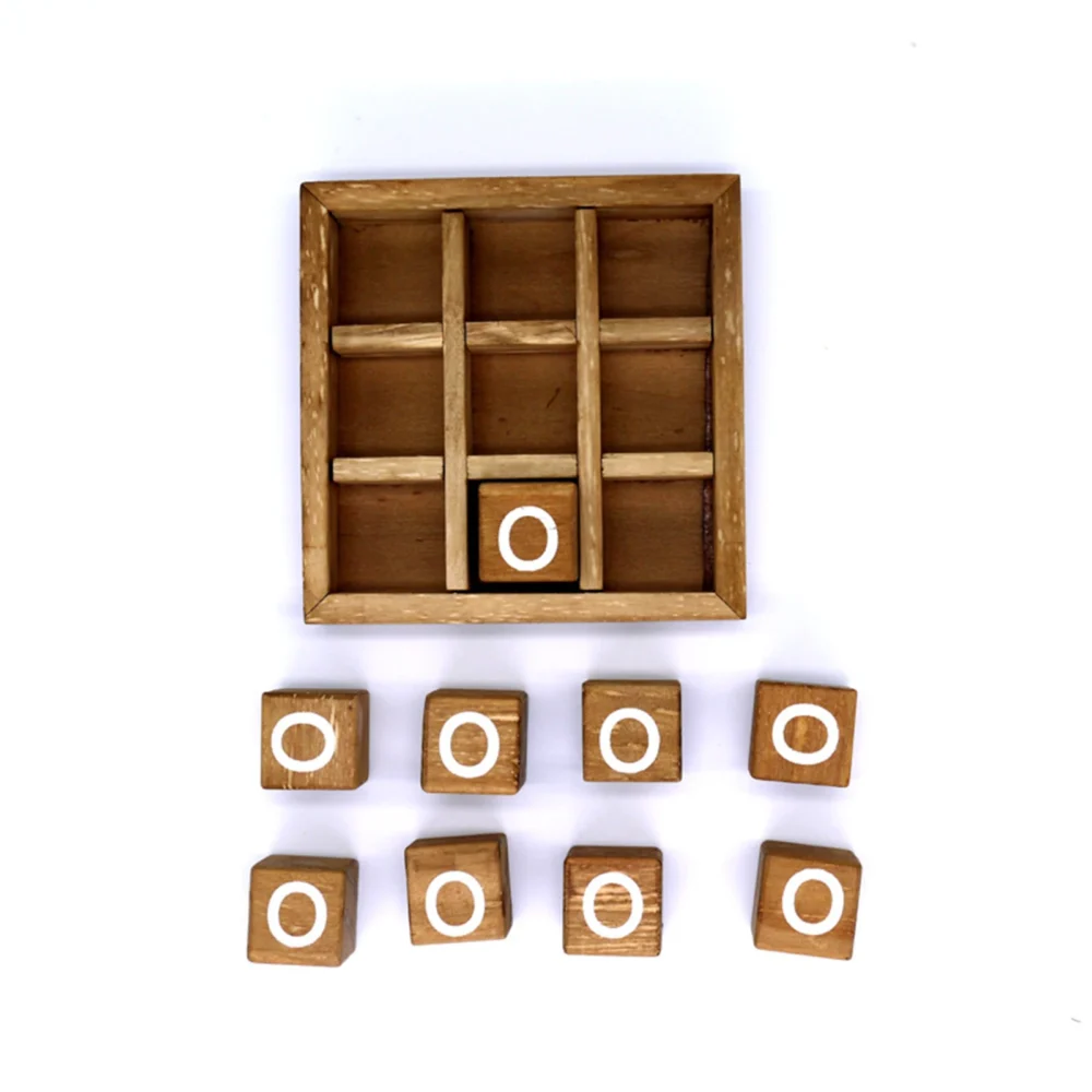 XO Wood Board Game Toy Leisure Parent-Child Interaction Game Board Chess Developing Intelligent Puzzle Game Educational Toys - Image 8