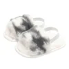 Baywell Baby Girls Leopard Plush Sandals Faux Fur Slides Sandals Newborn Non-Slip Shoes Indoor Outdoor Infant Slippers 0-18M - Image 12