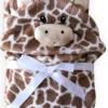 100cm Cute Bear Shaped Baby Hooded Bathrobe Soft Infant Newborn Baby Bath Towel Giraffe Blanket Cartoon Patter Towels - 3 - CHINA