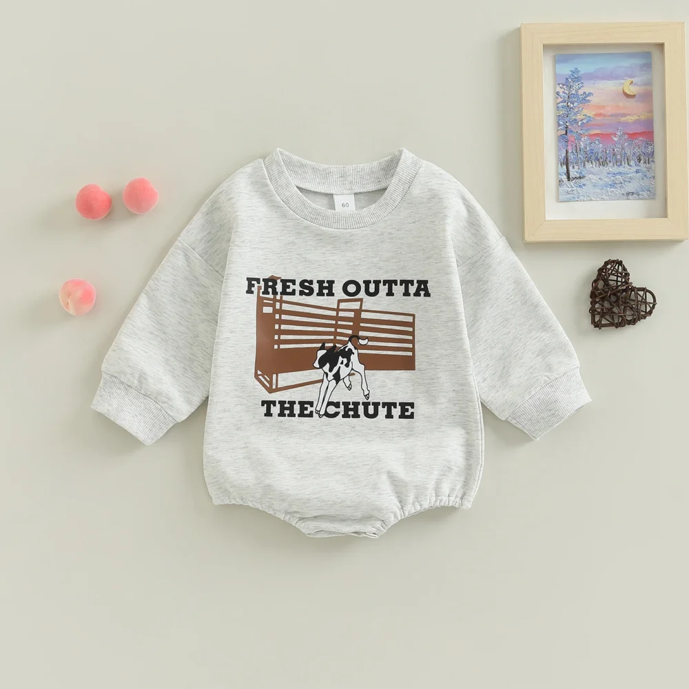 Citgeett Spring Autumn Infant Baby Boys Girls Jumpsuit Letter Print Long Sleeve Bodysuit Fall Clothes - Image 5