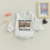 Citgeett Spring Autumn Infant Baby Boys Girls Jumpsuit Letter Print Long Sleeve Bodysuit Fall Clothes - Image 5
