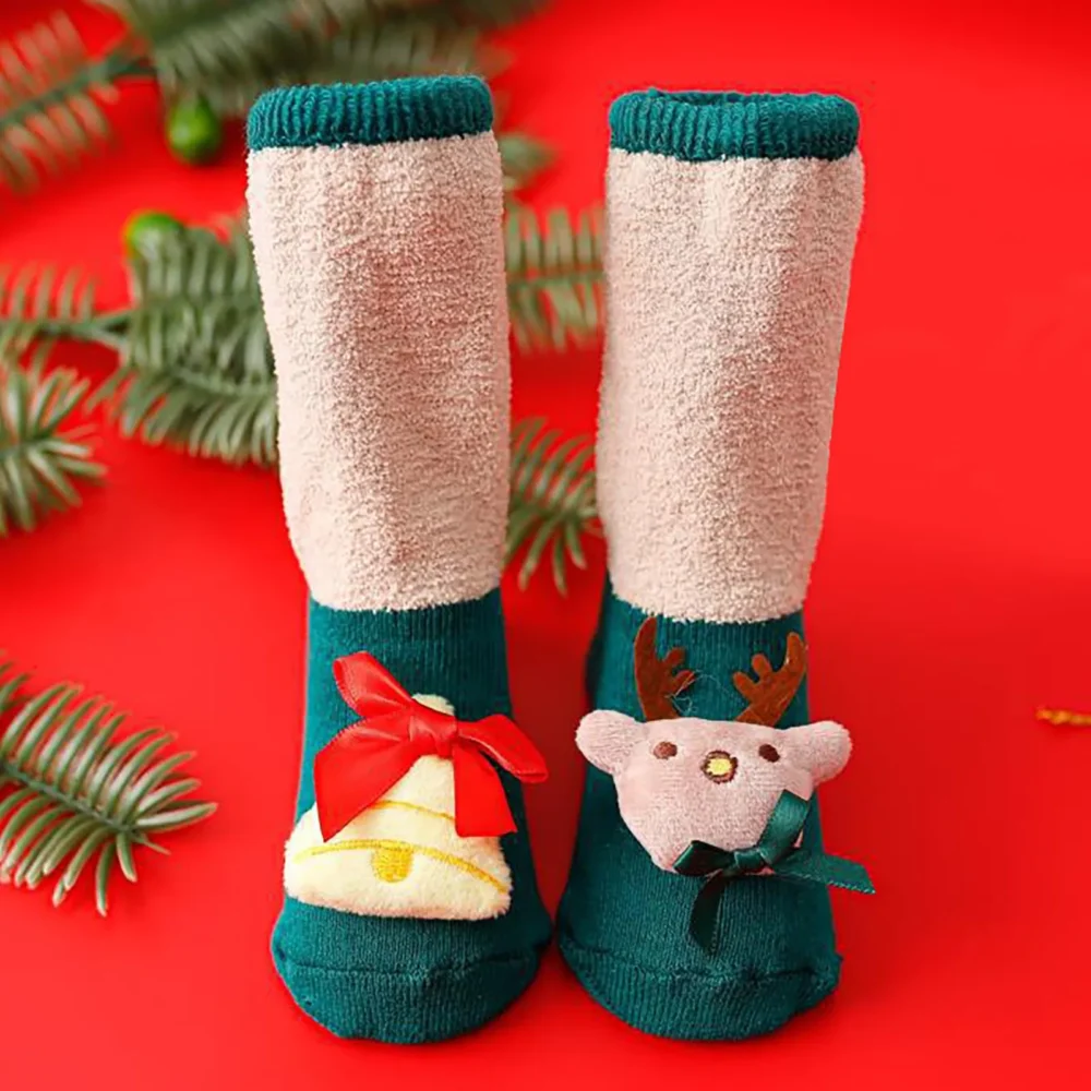 Christmas Newborn Baby Socks Cartoon Accessories Toddler Girls Kids Boys Children Infant Cotton Floor Sock New Year Stockings - Image 7