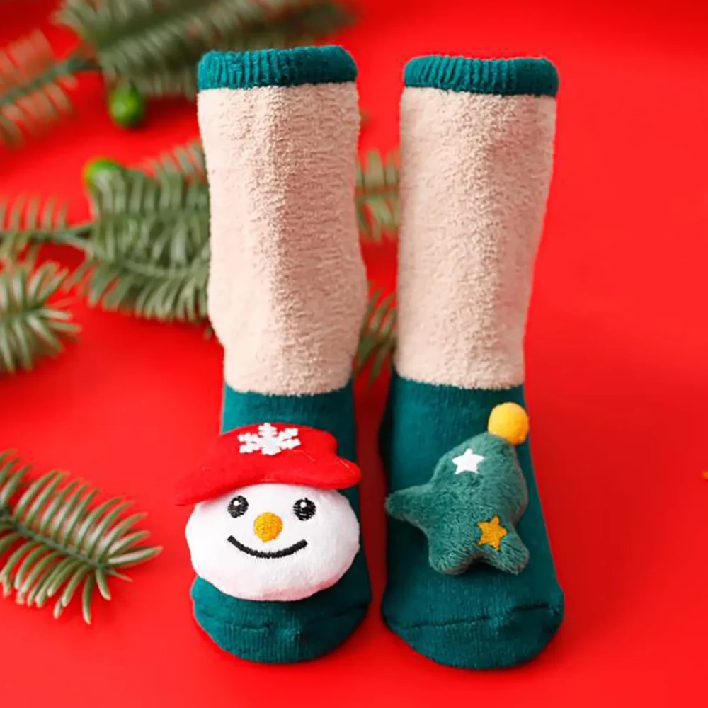 Christmas Newborn Baby Socks Cartoon Accessories Toddler Girls Kids Boys Children Infant Cotton Floor Sock New Year Stockings - Image 5