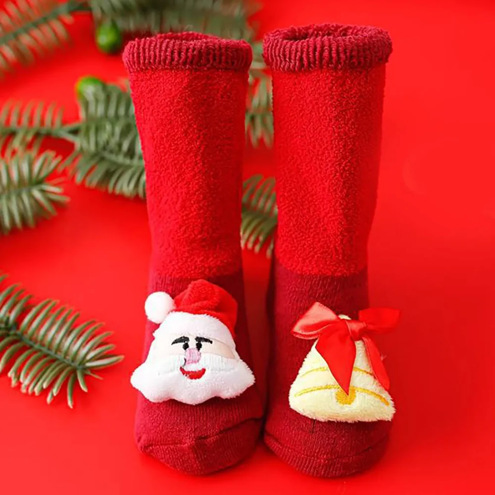 Christmas Newborn Baby Socks Cartoon Accessories Toddler Girls Kids Boys Children Infant Cotton Floor Sock New Year Stockings - Image 6