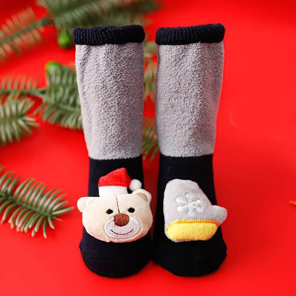 Christmas Newborn Baby Socks Cartoon Accessories Toddler Girls Kids Boys Children Infant Cotton Floor Sock New Year Stockings - Image 4