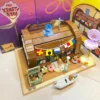 Spongebob Patrick Star Cartoon Krusty Krab Restaurant with Light Building Blocks Creative Figure Model Light Bricks Toys Gift - Image 2