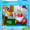 Spongebob Patrick Star Cartoon Krusty Krab Restaurant with Light Building Blocks Creative Figure Model Light Bricks Toys Gift - Image 10