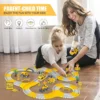 260 PCS Construction Race Tracks for Kids Toys, 2 Electric Cars, 4 Construction Cars, 1 Map & Flexible DIY Track Set for 3+ kids - United States