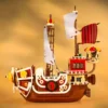 2000PCS Creative Thousand Sunny Ship Model Building Block Cartoon Anime 9 Figures Pirate Boat Brick Toys Christmas Gifts for Kid - Pirate Ship - GERMANY