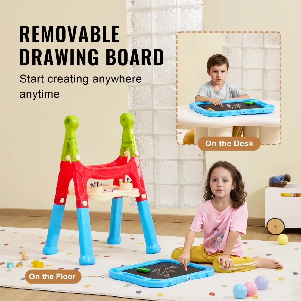 VEVOR Children Magnetic Drawing Board Painting Art Easel with Chalkboard Wordpad Baby Color Graffiti Drawing Toys Gift for Kids - Image 6