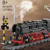 Creative City Technology Steam Train Transportation Model MOC 80019 Power Train Railway Building Blocks Toys Kids Birthday Gifts - 80016-1177pcs - United States