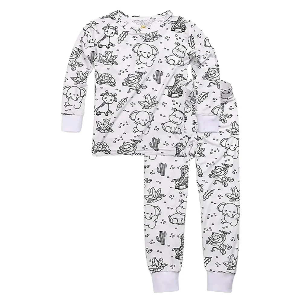 DIY New Born Clothes For Girls Kid Hand Painted Homewear Set Colouring Pajama Sets For Boy And Girl Can Play Winter Clothes Teen - Image 11