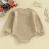 2023-09-07 Lioraitiin 0-24M Baby Boys Girls Christmas Rompers Long Sleeve O-Neck Reindeer Embroidery Fleece Jumpsuits Bodysuits - Image 4