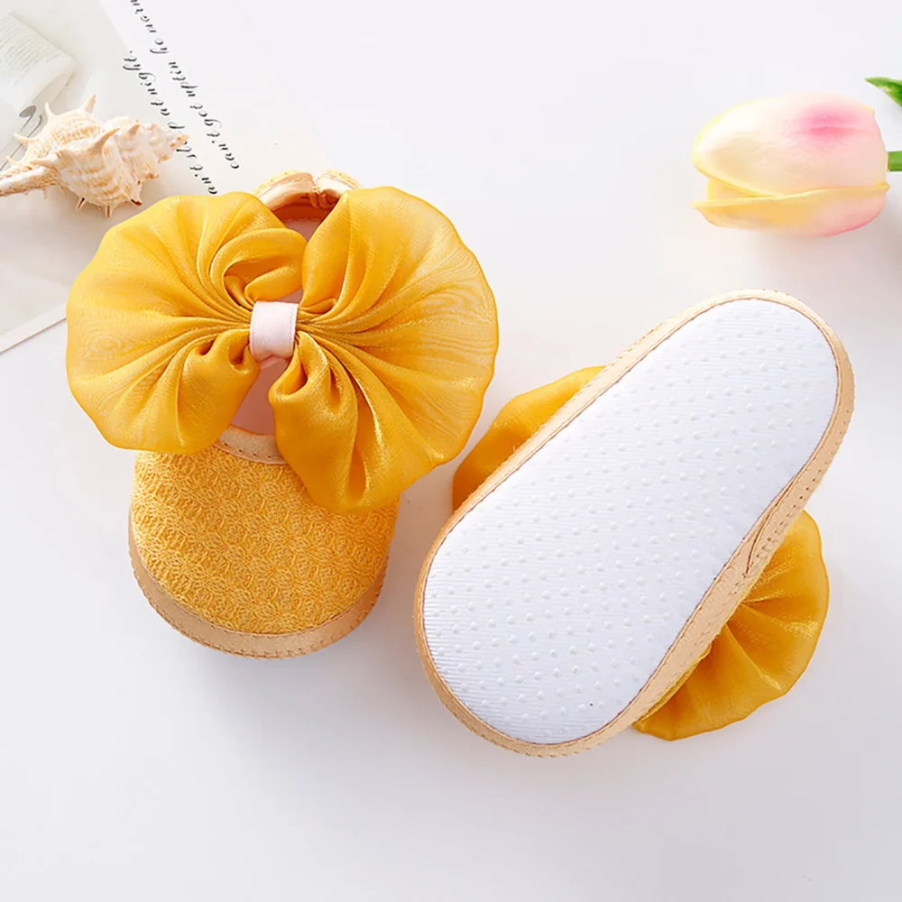 Baby Girls First Walkers Soft Toddler Shoes Infant Toddler Bowknot Walkers Shoes Princess Shoes Infant Prewalker Baby Shoes 2022 - Image 3